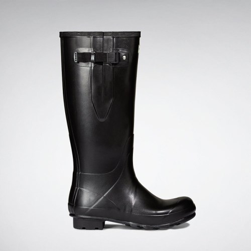 Hunter Norris Field Side Adjustable Neoprene Lined Tall Rain Boots For Mens - NZ I9548